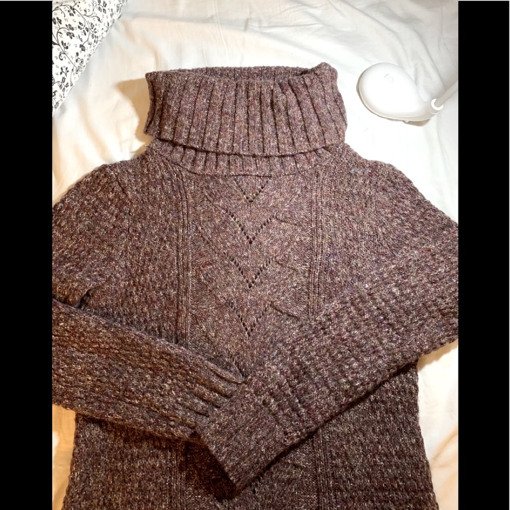 Dynamite cable knit turtleneck sweater